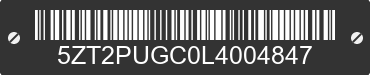 2020 FOREST RIVER Puma 5ZT2PUGC0L4004847 VIN decoded