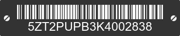 2019 FOREST RIVER Puma 5ZT2PUPB3K4002838 VIN decoded