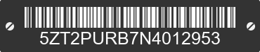 2022 FOREST RIVER Puma 5ZT2PURB7N4012953 VIN decoded