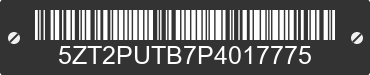 2023 FOREST RIVER Puma 5ZT2PUTB7P4017775 VIN decoded