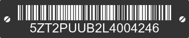 2020 FOREST RIVER Puma 5ZT2PUUB2L4004246 VIN decoded