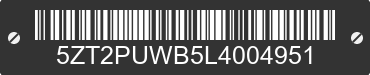 2020 FOREST RIVER Puma 5ZT2PUWB5L4004951 VIN decoded