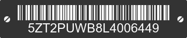 2020 FOREST RIVER Puma 5ZT2PUWB8L4006449 VIN decoded
