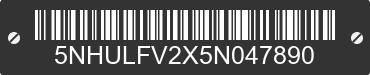 2005 FOREST RIVER Qualifier 5NHULFV2X5N047890 VIN decoded