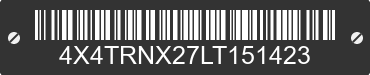 2020 FOREST RIVER Rainier 4X4TRNX27LT151423 VIN decoded