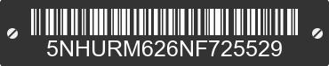 2022 FOREST RIVER Rambler 5NHURM626NF725529 VIN decoded