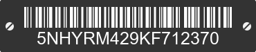 2019 FOREST RIVER Rambler 5NHYRM429KF712370 VIN decoded