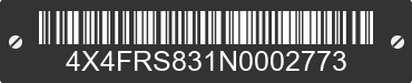 2022 FOREST RIVER Riverstone 4X4FRS831N0002773 VIN decoded
