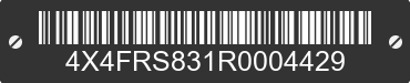 2024 FOREST RIVER Riverstone 4X4FRS831R0004429 VIN decoded