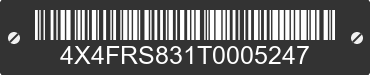 2026 FOREST RIVER Riverstone 4X4FRS831T0005247 VIN decoded
