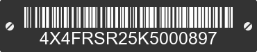 2019 FOREST RIVER Riverstone 4X4FRSR25K5000897 VIN decoded