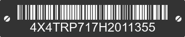 2017 FOREST RIVER Rpod Towable 4X4TRP717H2011355 VIN decoded