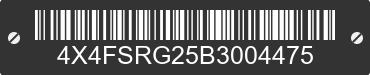 2011 FOREST RIVER Sabre 4X4FSRG25B3004475 VIN decoded