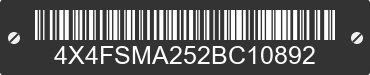2002 FOREST RIVER Salem Towables 4X4FSMA252BC10892 VIN decoded