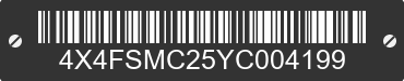 2000 FOREST RIVER Salem Towables 4X4FSMC25YC004199 VIN decoded