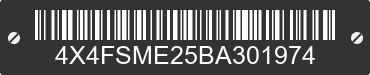 2011 FOREST RIVER Salem Towables 4X4FSME25BA301974 VIN decoded