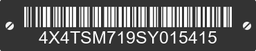 2025 FOREST RIVER Salem Towables 4X4TSM719SY015415 VIN decoded