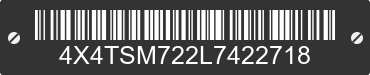 2020 FOREST RIVER Salem Towables 4X4TSM722L7422718 VIN decoded