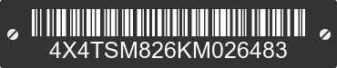 2019 FOREST RIVER Salem Towables 4X4TSM826KM026483 VIN decoded