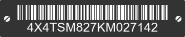 2019 FOREST RIVER Salem Towables 4X4TSM827KM027142 VIN decoded