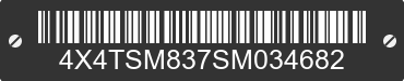 2025 FOREST RIVER Salem Towables 4X4TSM837SM034682 VIN decoded