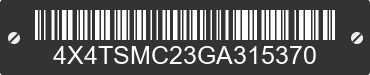 2016 FOREST RIVER Salem Towables 4X4TSMC23GA315370 VIN decoded