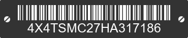 2017 FOREST RIVER Salem Towables 4X4TSMC27HA317186 VIN decoded