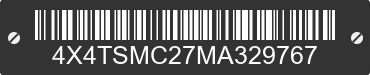 2021 FOREST RIVER Salem Towables 4X4TSMC27MA329767 VIN decoded