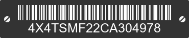 2012 FOREST RIVER Salem Towables 4X4TSMF22CA304978 VIN decoded