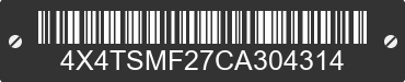 2012 FOREST RIVER Salem Towables 4X4TSMF27CA304314 VIN decoded