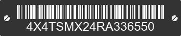 2024 FOREST RIVER Salem Towables 4X4TSMX24RA336550 VIN decoded