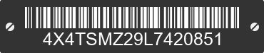 2020 FOREST RIVER Salem Towables 4X4TSMZ29L7420851 VIN decoded