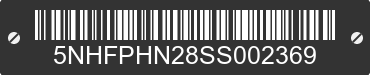 2025 FOREST RIVER Shasta Phoenix 5NHFPHN28SS002369 VIN decoded