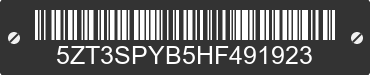 2017 FOREST RIVER Shasta Phoenix 5ZT3SPYB5HF491923 VIN decoded
