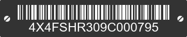2009 FOREST RIVER Shockwave Toy Hauler 4X4FSHR309C000795 VIN decoded