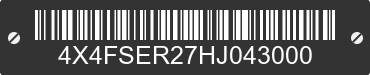 2017 FOREST RIVER Sierra Towables 4X4FSER27HJ043000 VIN decoded