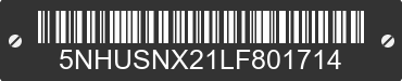 2020 FOREST RIVER Snowbird 5NHUSNX21LF801714 VIN decoded