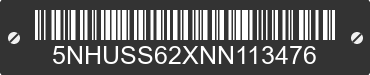 2022 FOREST RIVER SS Series 5NHUSS62XNN113476 VIN decoded