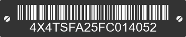 2015 FOREST RIVER Stealth Towables 4X4TSFA25FC014052 VIN decoded