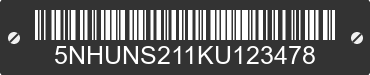 2019 FOREST RIVER Sunshine 5NHUNS211KU123478 VIN decoded