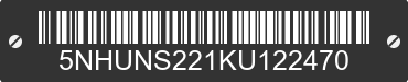 2019 FOREST RIVER Sunshine 5NHUNS221KU122470 VIN decoded