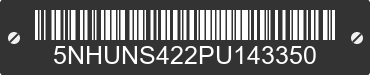 2023 FOREST RIVER Sunshine 5NHUNS422PU143350 VIN decoded