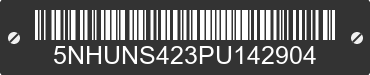 2023 FOREST RIVER Sunshine 5NHUNS423PU142904 VIN decoded