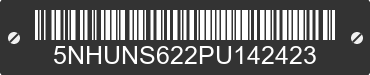 2023 FOREST RIVER Sunshine 5NHUNS622PU142423 VIN decoded