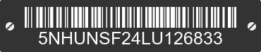 2020 FOREST RIVER Sunshine 5NHUNSF24LU126833 VIN decoded