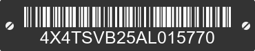 2010 FOREST RIVER Surveyor 4X4TSVB25AL015770 VIN decoded