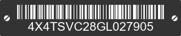 2016 FOREST RIVER Surveyor 4X4TSVC28GL027905 VIN decoded