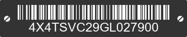 2016 FOREST RIVER Surveyor 4X4TSVC29GL027900 VIN decoded