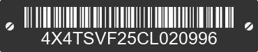 2012 FOREST RIVER Surveyor 4X4TSVF25CL020996 VIN decoded