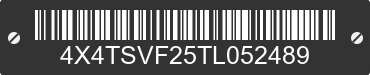 2026 FOREST RIVER Surveyor 4X4TSVF25TL052489 VIN decoded